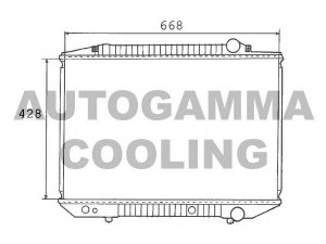 AUTOGAMMA 100561 radiatorius, variklio aušinimas 
 Aušinimo sistema -> Radiatorius/alyvos aušintuvas -> Radiatorius/dalys
1265003303, 1265004803
