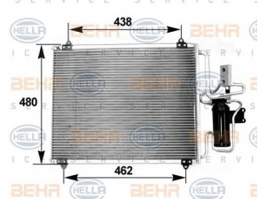 HELLA 8FC 351 038-601 kondensatorius, oro kondicionierius 
 Oro kondicionavimas -> Kondensatorius
77 01 205 919, 77 01 205 919