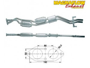 MAGNAFLOW 80610 katalizatoriaus keitiklis 
 Išmetimo sistema -> Katalizatoriaus keitiklis
18301404864