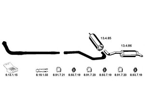 EBERSPÄCHER 222271 išmetimo sistema 
 Išmetimo sistema -> Išmetimo sistema, visa