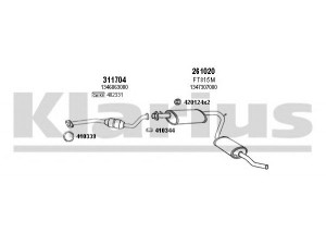 KLARIUS 330897E išmetimo sistema 
 Išmetimo sistema -> Išmetimo sistema, visa