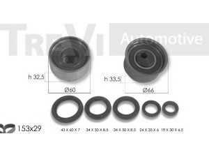 TREVI AUTOMOTIVE KD1431S paskirstymo diržo komplektas 
 Techninės priežiūros dalys -> Papildomas remontas