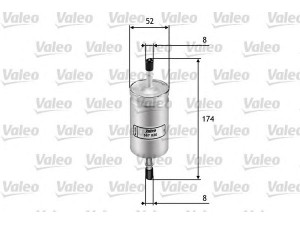 VALEO 587020 kuro filtras 
 Techninės priežiūros dalys -> Papildomas remontas
3964918, F89E9155AA, F89Z9155A
