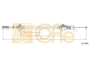 COFLE 11.1964 akceleratoriaus trosas 
 Kuro mišinio formavimas -> Karbiuratorius, sistema -> Valdymo sąsajos/amortizatorius/kameros
1305051080, 1629D1