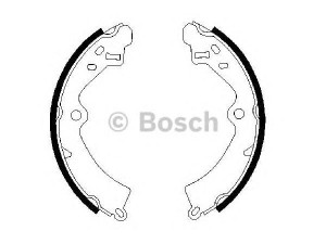 BOSCH 0 986 487 268 stabdžių trinkelių komplektas 
 Techninės priežiūros dalys -> Papildomas remontas