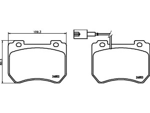 HELLA PAGID 8DB 355 014-651 stabdžių trinkelių rinkinys, diskinis stabdys 
 Techninės priežiūros dalys -> Papildomas remontas
77364900, 77365202