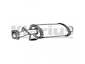 KLARIUS CN185V vidurinis duslintuvas 
 Išmetimo sistema -> Duslintuvas
94560389, 96560389, 173104, 173104