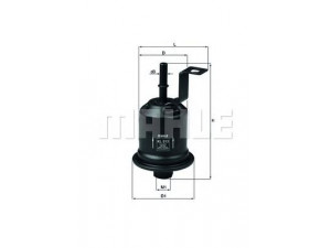 KNECHT KL 513 kuro filtras 
 Techninės priežiūros dalys -> Papildomas remontas
2330074310, 2330075100