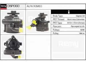 DELCO REMY DSP060 hidraulinis siurblys, vairo sistema 
 Vairavimas -> Vairo pavara/siurblys
60811336