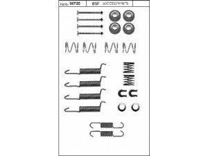 BSF 00720 priedų komplektas, stovėjimo stabdžių trinkelės 
 Stabdžių sistema -> Rankinis stabdys