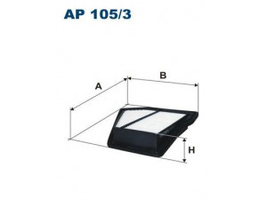 FILTRON AP105/3 oro filtras 
 Techninės priežiūros dalys -> Techninės priežiūros intervalai
17220RFWG01