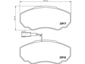 HELLA PAGID 8DB 355 010-391 stabdžių trinkelių rinkinys, diskinis stabdys 
 Techninės priežiūros dalys -> Papildomas remontas
77364862, 425242, 425243, 425458