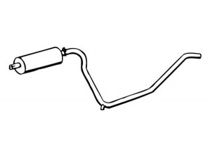 WALKER 09597 vidurinis duslintuvas 
 Išmetimo sistema -> Duslintuvas
852816, 90215740, 852059, 852815