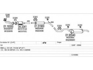 MTS C310089006984 išmetimo sistema