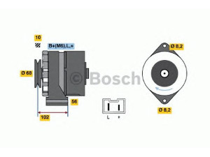 BOSCH 0 986 032 740 kintamosios srovės generatorius 
 Elektros įranga -> Kint. sr. generatorius/dalys -> Kintamosios srovės generatorius
77 01 349 263, 77 01 351 052, 77 01 499 207