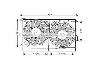 PRASCO SB7502 ventiliatorius, radiatoriaus 
 Aušinimo sistema -> Oro aušinimas
1341364, 1341365, 1341366, 1341368