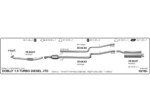 IMASAF 524000442 išmetimo sistema 
 Išmetimo sistema -> Išmetimo sistema, visa