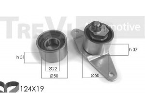 TREVI AUTOMOTIVE KD1007 paskirstymo diržo komplektas 
 Techninės priežiūros dalys -> Papildomas remontas
7701468164