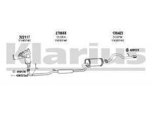 KLARIUS 300083E išmetimo sistema 
 Išmetimo sistema -> Išmetimo sistema, visa
