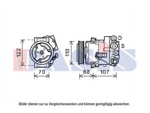 AKS DASIS 852602N kompresorius, oro kondicionierius 
 Oro kondicionavimas -> Kompresorius/dalys
13250606