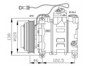 NRF 32167G kompresorius, oro kondicionierius 
 Oro kondicionavimas -> Kompresorius/dalys
4B0260805C, 4B0260805N, 4B0260805P