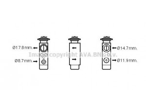 AVA QUALITY COOLING VW1113 išsiplėtimo vožtuvas, oro kondicionavimas 
 Oro kondicionavimas -> Vožtuvai
1618192, 4635199, 5045166, 6461E9