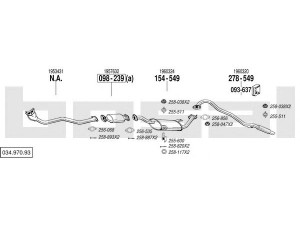 BOSAL 034.970.93 išmetimo sistema 
 Išmetimo sistema -> Išmetimo sistema, visa