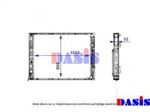 AKS DASIS 460026N radiatorius, variklio aušinimas
