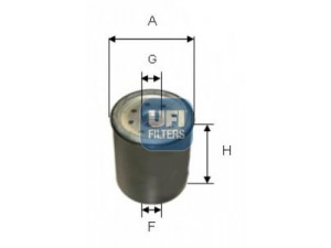 UFI 24.121.00 kuro filtras 
 Techninės priežiūros dalys -> Papildomas remontas
0004771302, A0004771302