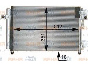 HELLA 8FC 351 302-301 kondensatorius, oro kondicionierius 
 Oro kondicionavimas -> Kondensatorius
97606-1C350