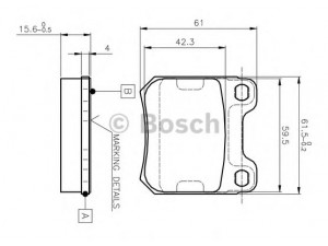 BOSCH 0 986 TB2 125 stabdžių trinkelių rinkinys, diskinis stabdys 
 Techninės priežiūros dalys -> Papildomas remontas
1605047, 1605687, 1605799, 1605879