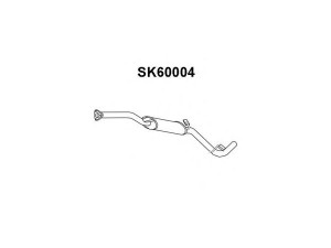 VENEPORTE SK60004 priekinis duslintuvas 
 Išmetimo sistema -> Duslintuvas
007590645G, 115600511, 6U0253401C