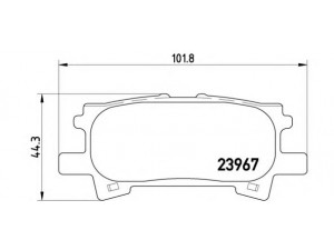 BREMBO P 83 068 stabdžių trinkelių rinkinys, diskinis stabdys 
 Techninės priežiūros dalys -> Papildomas remontas
0446648060, 0446648030