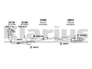 KLARIUS 120313E išmetimo sistema 
 Išmetimo sistema -> Išmetimo sistema, visa