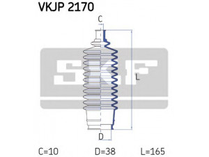 SKF VKJP 2170 gofruotoji membrana, vairavimas 
 Vairavimas -> Gofruotoji membrana/sandarinimai
0060724168, 60724080