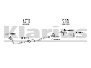 KLARIUS 270176E išmetimo sistema 
 Išmetimo sistema -> Išmetimo sistema, visa