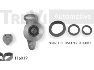 TREVI AUTOMOTIVE KD1021S paskirstymo diržo komplektas 
 Techninės priežiūros dalys -> Papildomas remontas