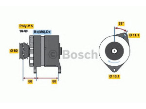 BOSCH 0 120 488 275 kintamosios srovės generatorius 
 Elektros įranga -> Kint. sr. generatorius/dalys -> Kintamosios srovės generatorius
