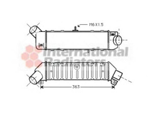 VAN WEZEL 58004162 tarpinis suslėgto oro aušintuvas, kompresorius 
 Variklis -> Oro tiekimas -> Įkrovos agregatas (turbo/superįkrova) -> Tarpinis suslėgto oro aušintuvas
6K0145805C, 6K0145805E, 6K0145805F