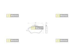 STARLINE BD S062P stabdžių trinkelių rinkinys, diskinis stabdys 
 Techninės priežiūros dalys -> Papildomas remontas
1HM 698 151, 1HM698151, 357 698 151 E