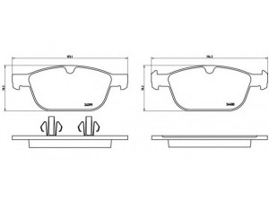 BREMBO P 86 023 stabdžių trinkelių rinkinys, diskinis stabdys 
 Techninės priežiūros dalys -> Papildomas remontas
30793943, 31277334