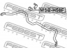 FEBEST MSB-H58F skersinio stabilizatoriaus įvorių komplektas
MR418401