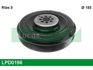 LUCAS ENGINE DRIVE LPD0196 skriemulys, alkūninis velenas 
 Diržinė pavara -> Dirželio skriemulys
059105251AF, 059105251AG, 059105251AJ