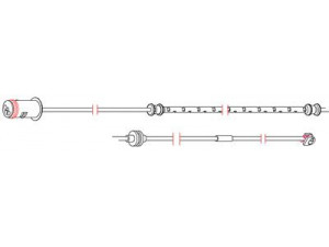 CARRAB BRAKE PARTS 8231 įspėjimo kontaktas, stabdžių trinkelių susidėvėjimas
13153473, 6235674, 13153473