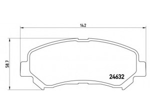 BREMBO P 56 062 stabdžių trinkelių rinkinys, diskinis stabdys 
 Techninės priežiūros dalys -> Papildomas remontas
D1060JD00A