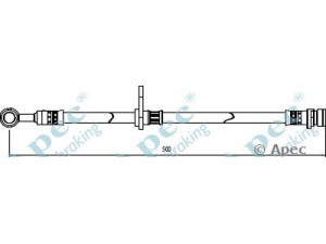 APEC braking HOS4045 stabdžių žarnelė 
 Stabdžių sistema -> Stabdžių žarnelės
SHB100650