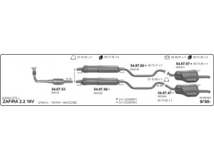 IMASAF 561000390 išmetimo sistema 
 Išmetimo sistema -> Išmetimo sistema, visa