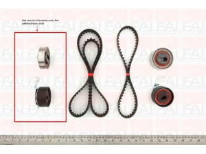 FAI AutoParts TBK200 paskirstymo diržo komplektas 
 Techninės priežiūros dalys -> Papildomas remontas