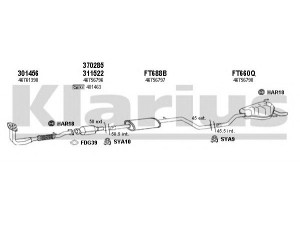 KLARIUS 330739U išmetimo sistema 
 Išmetimo sistema -> Išmetimo sistema, visa