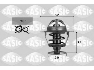 SASIC 9000039 termostatas, aušinimo skystis 
 Aušinimo sistema -> Termostatas/tarpiklis -> Thermostat
GTS285, PEL10004EVA